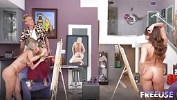 Nicole Aria, Selina Bentz - Nude Painting Class: Sign Your Art With the Teachers Cum 26 08 2025