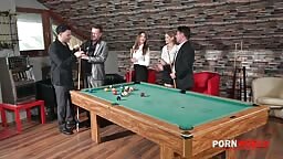 Angelica Heart, Tiffany Tatum - Single And Horny Chapter 2: Billiards Game Turns Into A Wild DP Gangbang For Tiffany Tatum And Angelica Heart 04 07 2025