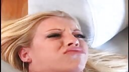 Amazing blonde with small tits